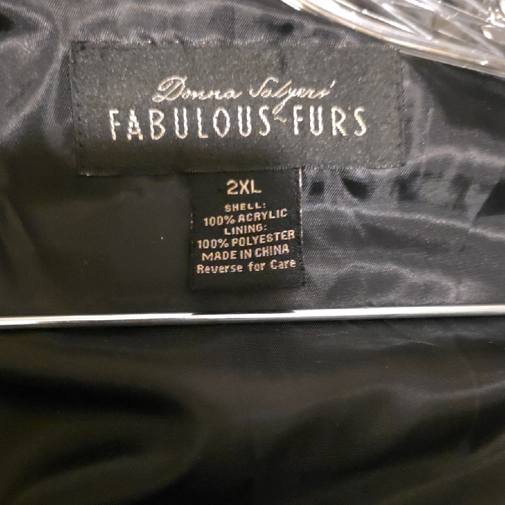 Fabulous Furs Black Faux Fur Coat - Picture 5 of 8